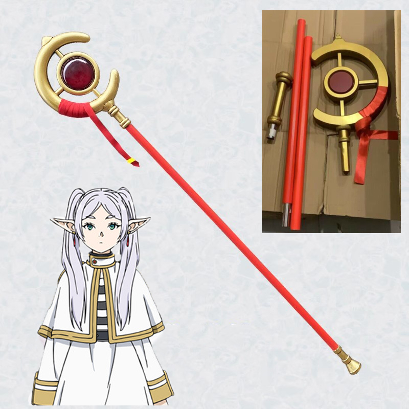 Frieren Cosplay Prop - Tongkat Jalan Cosplay Frieren dari Anime