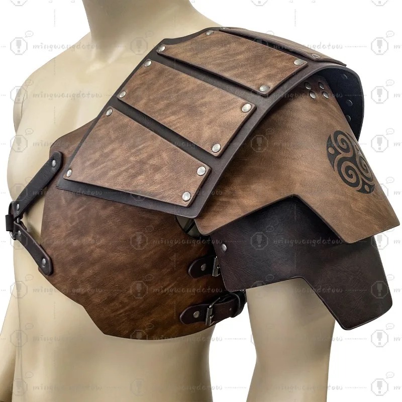 Prop For Cosplay - Pelindung bahu unilateral gaya Nordik Abad