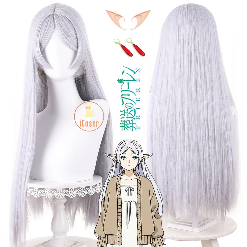 Wig Cosplay Frieren Anime Frie - Frieren Cosplay Prop ulasan dan harga